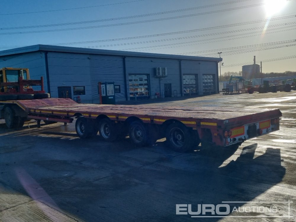 Nooteboom 4 Axle Extendable Low Loader Trailer, Twin Axle Rear Steer, Out Riggers - شاحنات مسطحة: صورة 3 Nooteboom 4 Axle Extendable Low Loader Trailer, Twin Axle Rear Steer, Out Riggers - شاحنات مسطحة: صورة 3