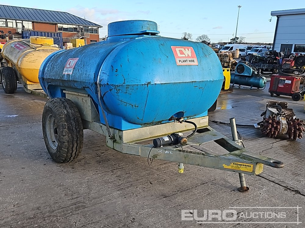Trailer Engineering Single Axle Plastic Water Bowser, Electric Pump - خزان تخزين: صورة 1 Trailer Engineering Single Axle Plastic Water Bowser, Electric Pump - خزان تخزين: صورة 1