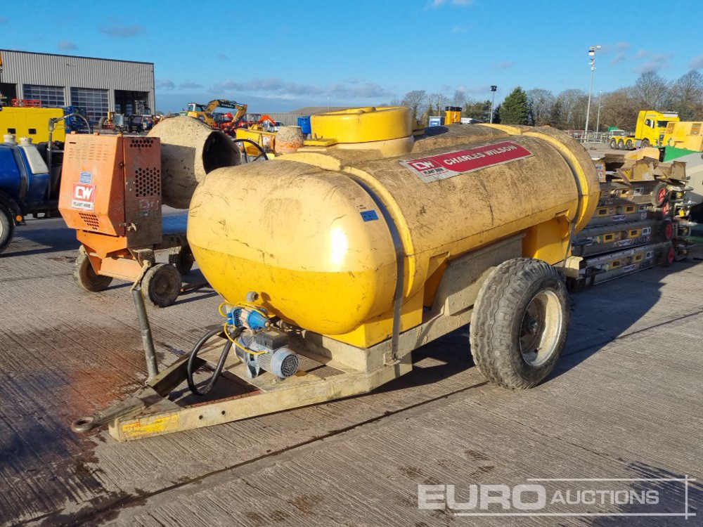 Trailer Engineering Single Axle Plastic Water Bowser, Electric Pump - خزان تخزين: صورة 1 Trailer Engineering Single Axle Plastic Water Bowser, Electric Pump - خزان تخزين: صورة 1