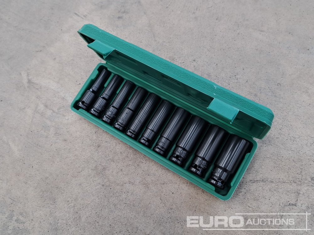Unused 1/2" Deep Socket Set 10Pcs 10-24mm - معدات الورش: صورة 3 Unused 1/2" Deep Socket Set 10Pcs 10-24mm - معدات الورش: صورة 3