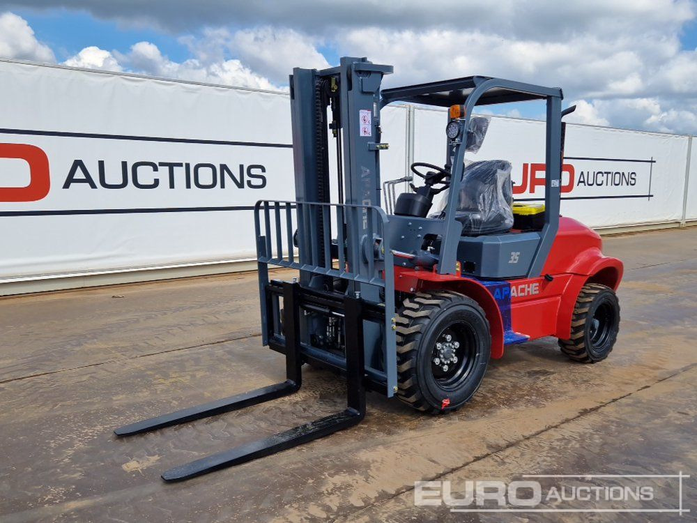 Unused 2025 Apache CPCD35 Diesel Rough Terrain Forklift, 2 Stage Mast, Sideshift - رافعة شوكية للأرض الوعرة: صورة 1 Unused 2025 Apache CPCD35 Diesel Rough Terrain Forklift, 2 Stage Mast, Sideshift - رافعة شوكية للأرض الوعرة: صورة 1