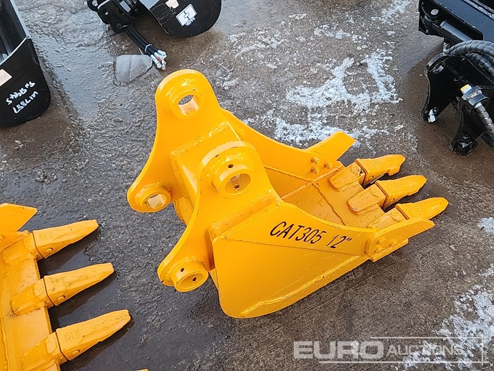 Unused 2025 GIYI 12" Bucket 45mm Pin to suit 4-6 Ton Excavator - بكت: صورة 2 Unused 2025 GIYI 12" Bucket 45mm Pin to suit 4-6 Ton Excavator - بكت: صورة 2