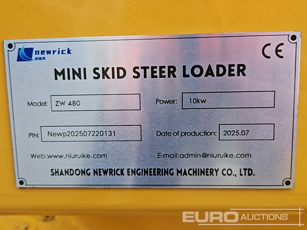 شيول صغير Unused 2025 Newrick ZW480: صورة 33