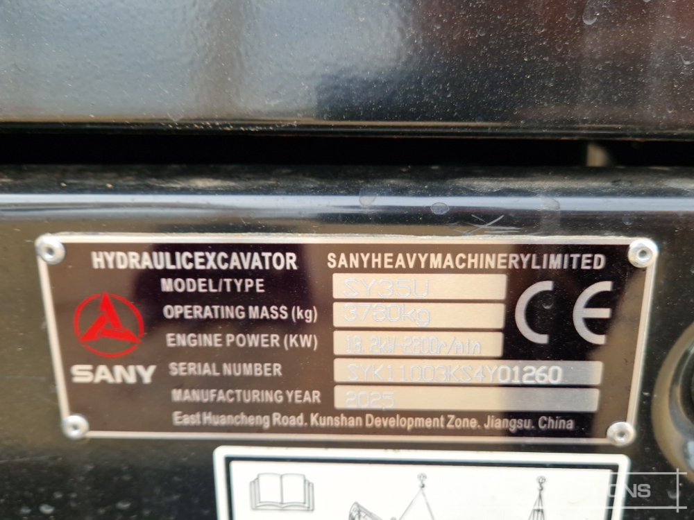 حفارة مُصَّغرة Unused 2025 Sany SY35U: صورة 43