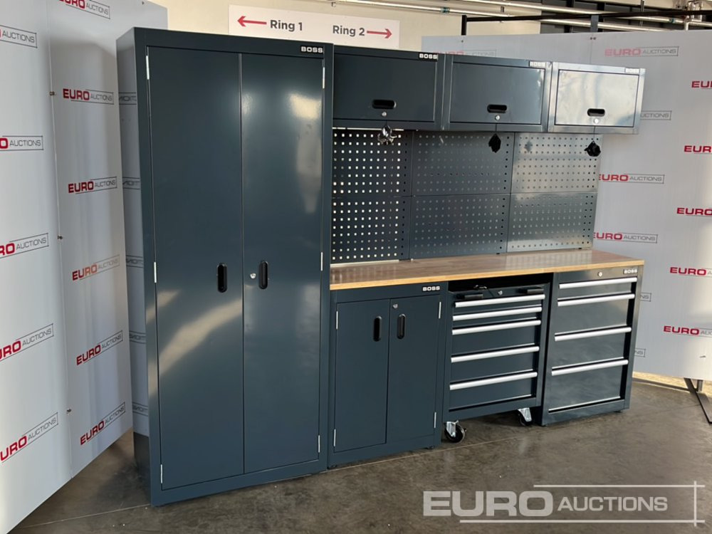 Unused Boss 2.6m 9 Drawer, 5 Cabinet Tool Station (3 boxes) - معدات الورش: صورة 3 Unused Boss 2.6m 9 Drawer, 5 Cabinet Tool Station (3 boxes) - معدات الورش: صورة 3