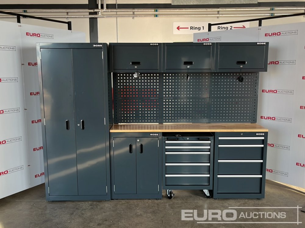 Unused Boss 2.6m 9 Drawer, 5 Cabinet Tool Station - معدات البناء: صورة 2 Unused Boss 2.6m 9 Drawer, 5 Cabinet Tool Station - معدات البناء: صورة 2