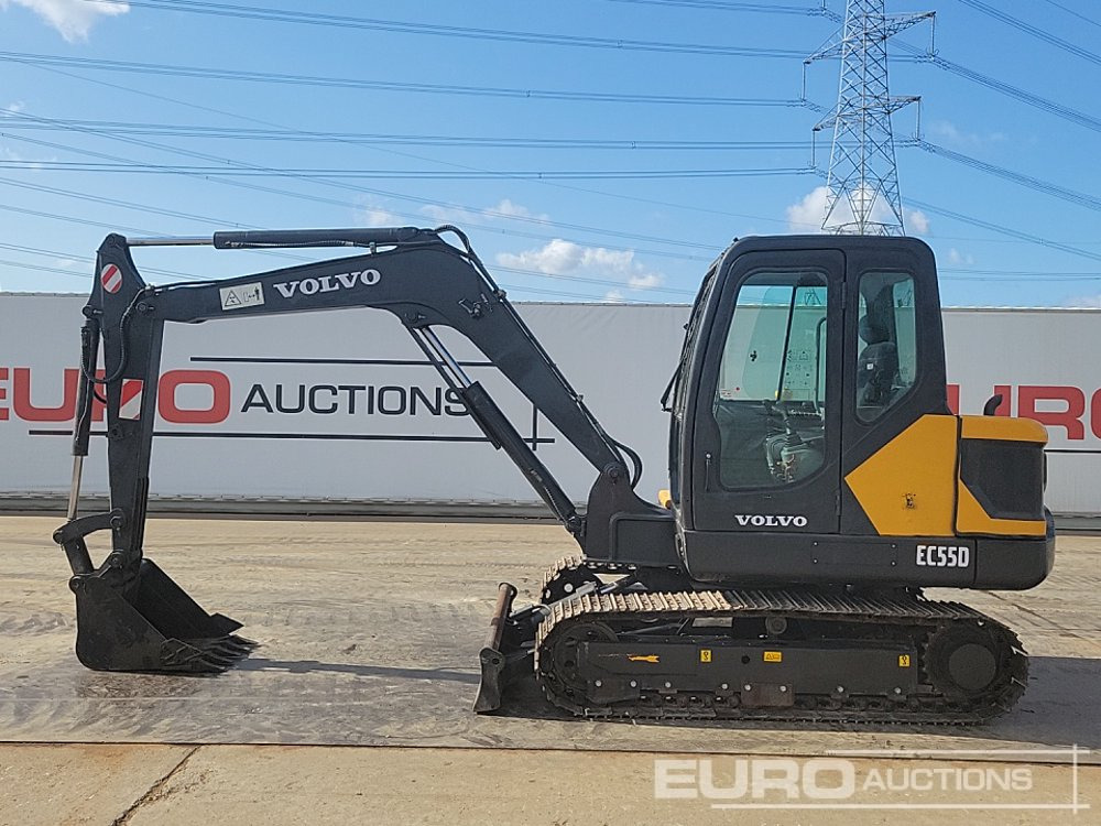 Volvo EC55D - حفارة مُصَّغرة: صورة 2 Volvo EC55D - حفارة مُصَّغرة: صورة 2