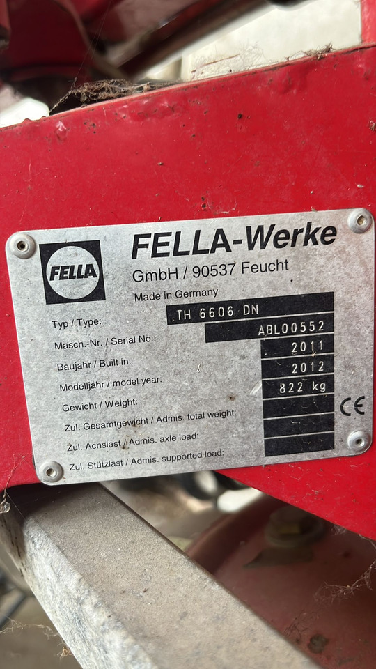 Voltafieno usato Fella TH6606 - آلة تيبيس العشب/ آلة جمع العشب: صورة 2 Voltafieno usato Fella TH6606 - آلة تيبيس العشب/ آلة جمع العشب: صورة 2