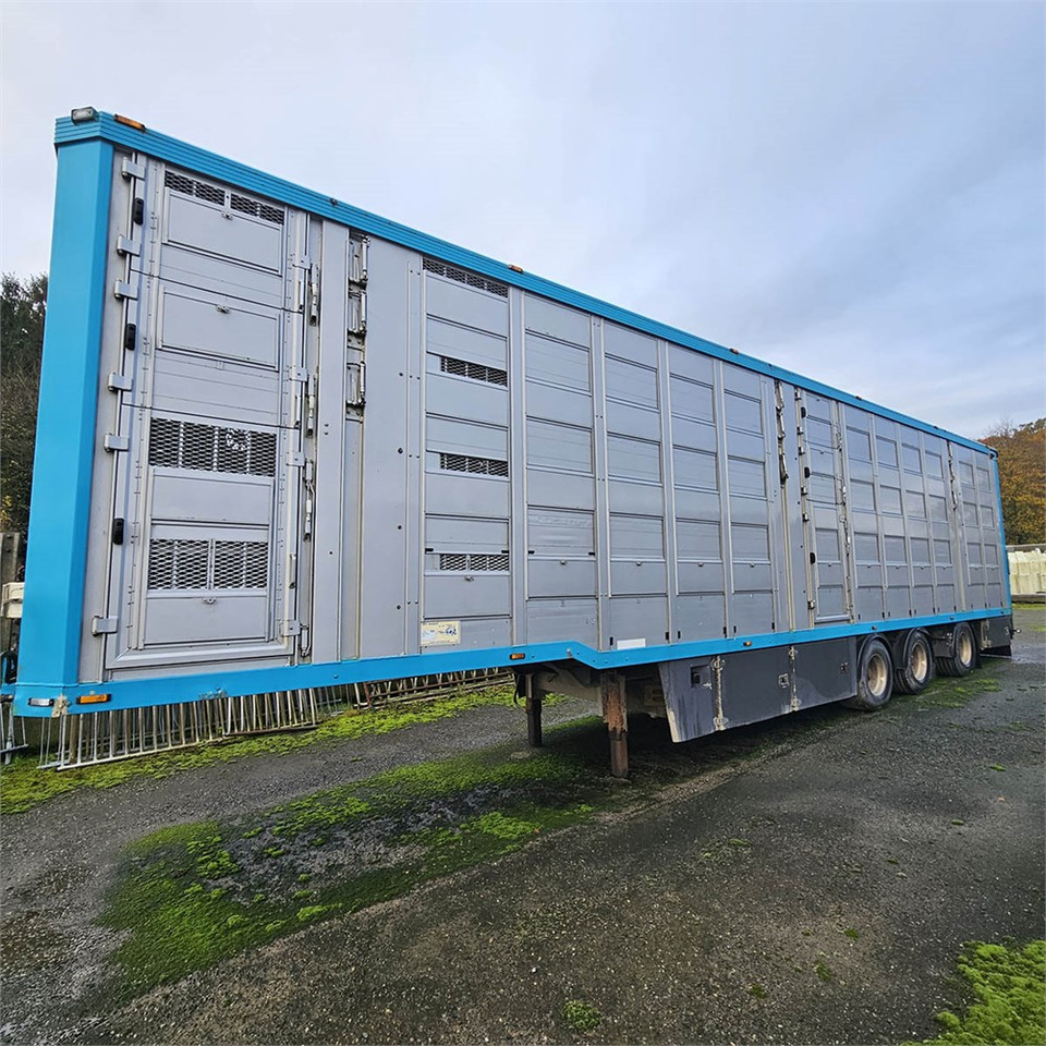 نصف مقطورة لنقل الحيوانات ABC Menke-Janzen - 3 etager sættevogn til grise transport.: صورة 1