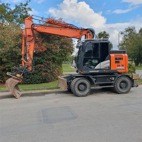 Hitachi ZX145 WT-6 - حفارة دولاب: صورة 2 Hitachi ZX145 WT-6 - حفارة دولاب: صورة 2
