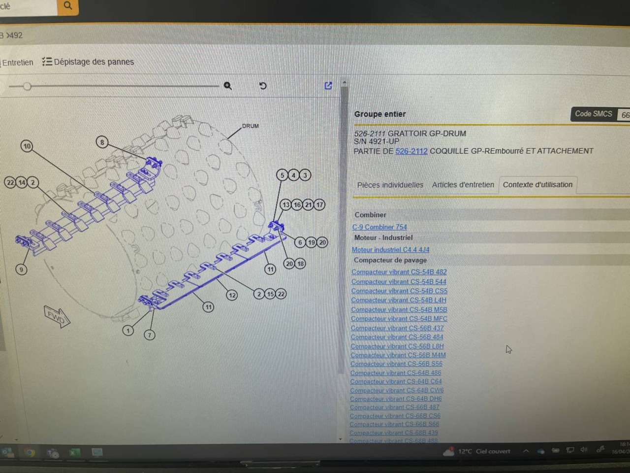 CAT GRATTOIR CS76 - مدحلة ضاغطة: صورة 2 CAT GRATTOIR CS76 - مدحلة ضاغطة: صورة 2