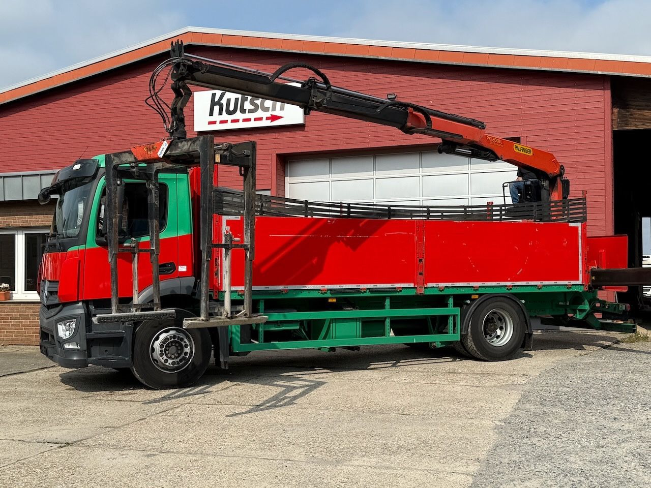 Mercedes-Benz Antos 1832L mit Palfinger PK 12001L Heckkran - شاحنات مسطحة, شاحنة كرين: صورة 4 Mercedes-Benz Antos 1832L mit Palfinger PK 12001L Heckkran - شاحنات مسطحة, شاحنة كرين: صورة 4