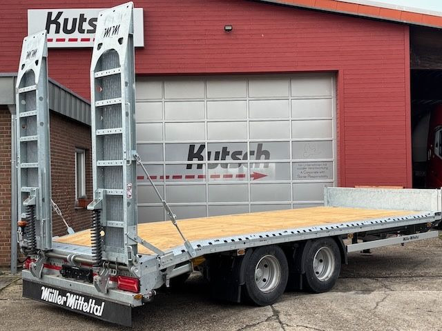 Müller-Mitteltal ETÜTAR 14,4 Plateau, LED Runduml. Containerver - مقطورة مسطحة منخفضة: صورة 1 Müller-Mitteltal ETÜTAR 14,4 Plateau, LED Runduml. Containerver - مقطورة مسطحة منخفضة: صورة 1