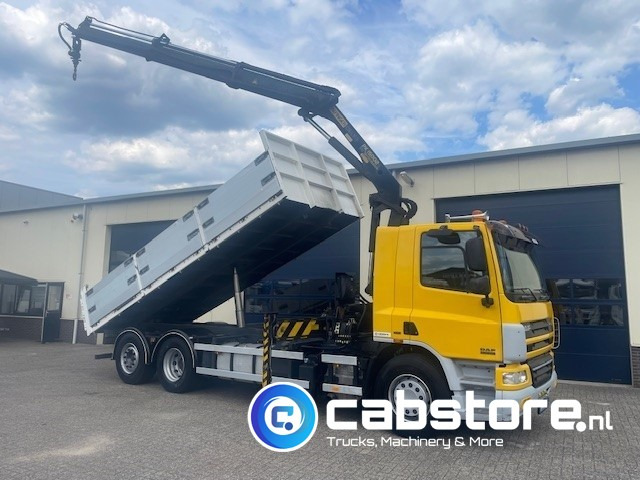 DAF CF 75.310 FAN 6x2 Euro 5 - MANUAL - Bouwjaar 2008 - Kipper - Palfinger PK 15002 Performance - Km 550.899 - Good condition! - شاحنة كرين: صورة 1 DAF CF 75.310 FAN 6x2 Euro 5 - MANUAL - Bouwjaar 2008 - Kipper - Palfinger PK 15002 Performance - Km 550.899 - Good condition! - شاحنة كرين: صورة 1