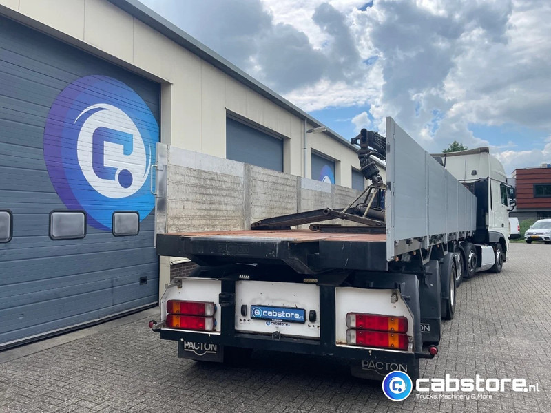 Pacton T3-003 3-assige stenen oplegger 2-assen gestuurd + Kennis Type 14.000 loopkraan - Rotator - stenenklem - نصف مقطورة مسطحة: صورة 2 Pacton T3-003 3-assige stenen oplegger 2-assen gestuurd + Kennis Type 14.000 loopkraan - Rotator - stenenklem - نصف مقطورة مسطحة: صورة 2