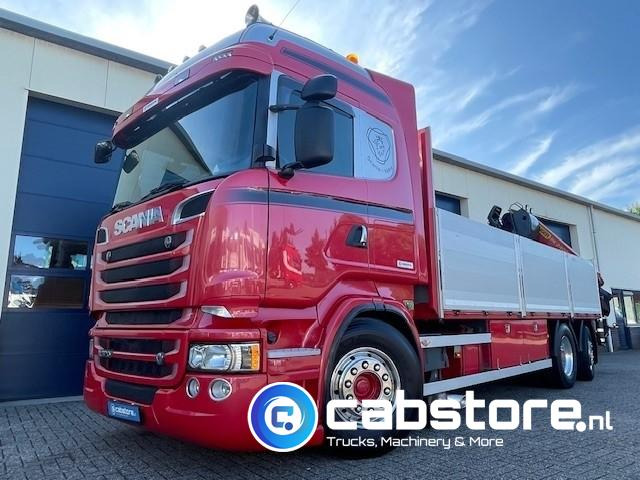 Scania R520 LB6X2*4HNB Euro 6 - Bouwjaar 2013 - Highline - Opticruise - Open box + Palfinger PK 24001-K B Autolaadkraan - Good condition ! - شاحنات مسطحة, شاحنة كرين: صورة 1 Scania R520 LB6X2*4HNB Euro 6 - Bouwjaar 2013 - Highline - Opticruise - Open box + Palfinger PK 24001-K B Autolaadkraan - Good condition ! - شاحنات مسطحة, شاحنة كرين: صورة 1