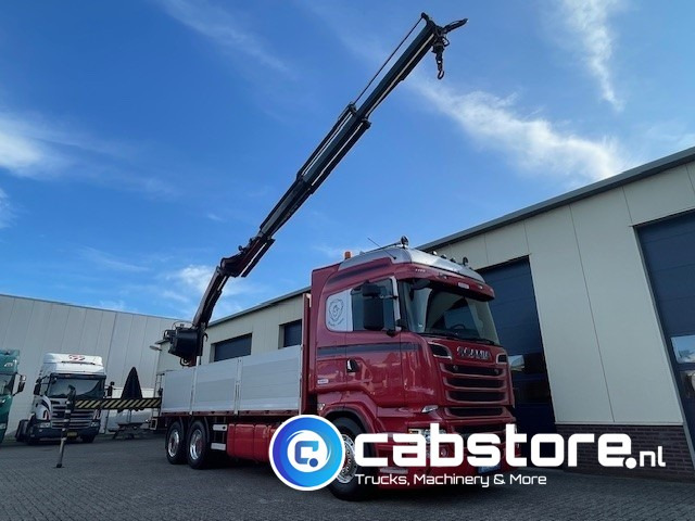 Scania R520 LB6X2*4HNB Euro 6 - Bouwjaar 2013 - Highline - Opticruise - Open box + Palfinger PK 24001-K B Autolaadkraan - Good condition ! - شاحنات مسطحة, شاحنة كرين: صورة 2 Scania R520 LB6X2*4HNB Euro 6 - Bouwjaar 2013 - Highline - Opticruise - Open box + Palfinger PK 24001-K B Autolaadkraan - Good condition ! - شاحنات مسطحة, شاحنة كرين: صورة 2