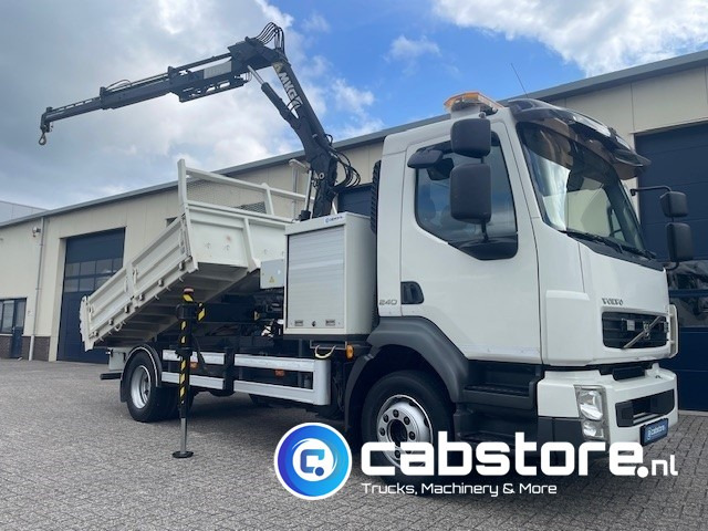 Volvo FL 240 4x2 Euro 5 - Kipper - MKG HLK 45 a2 Autolaadkraan - Bouwjaar 2012 - APK 18-10-2025 - ORIGINAL Km 35.640 !!!! - Good condition !! - شاحنة كرين: صورة 1 Volvo FL 240 4x2 Euro 5 - Kipper - MKG HLK 45 a2 Autolaadkraan - Bouwjaar 2012 - APK 18-10-2025 - ORIGINAL Km 35.640 !!!! - Good condition !! - شاحنة كرين: صورة 1