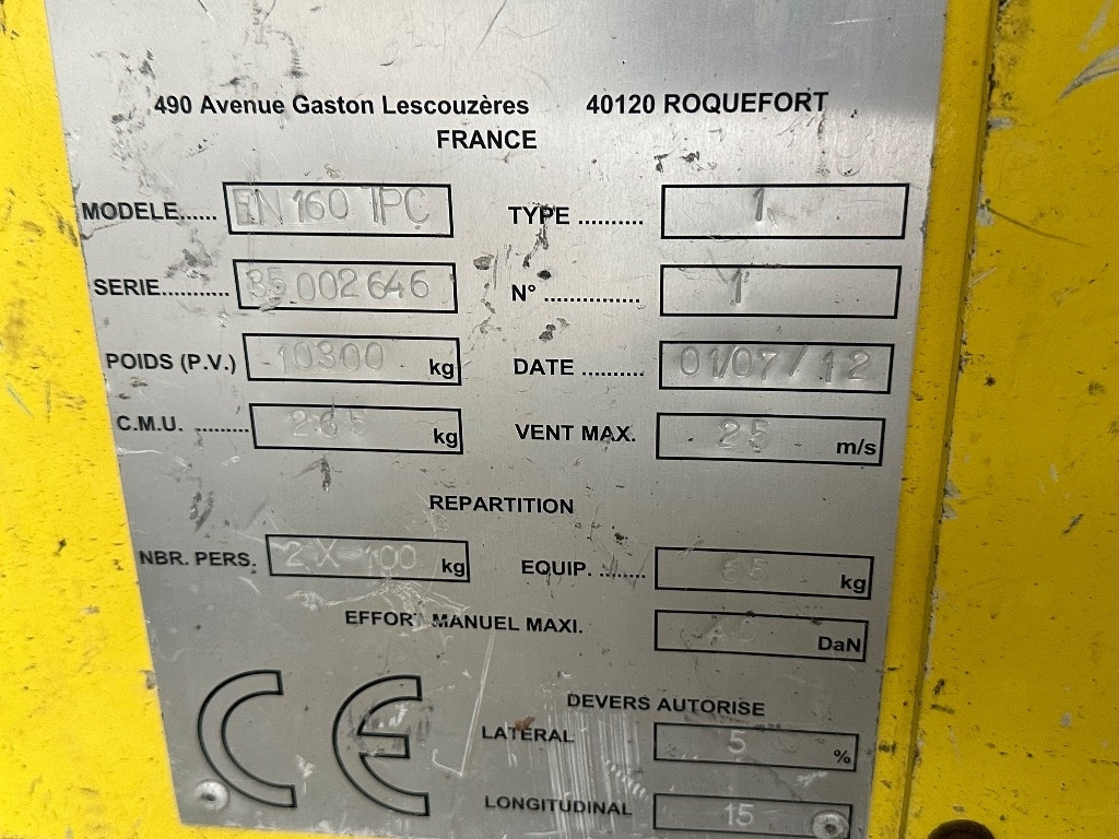 شاحنة كرين DAF 55.180 henkilönostin: صورة 12
