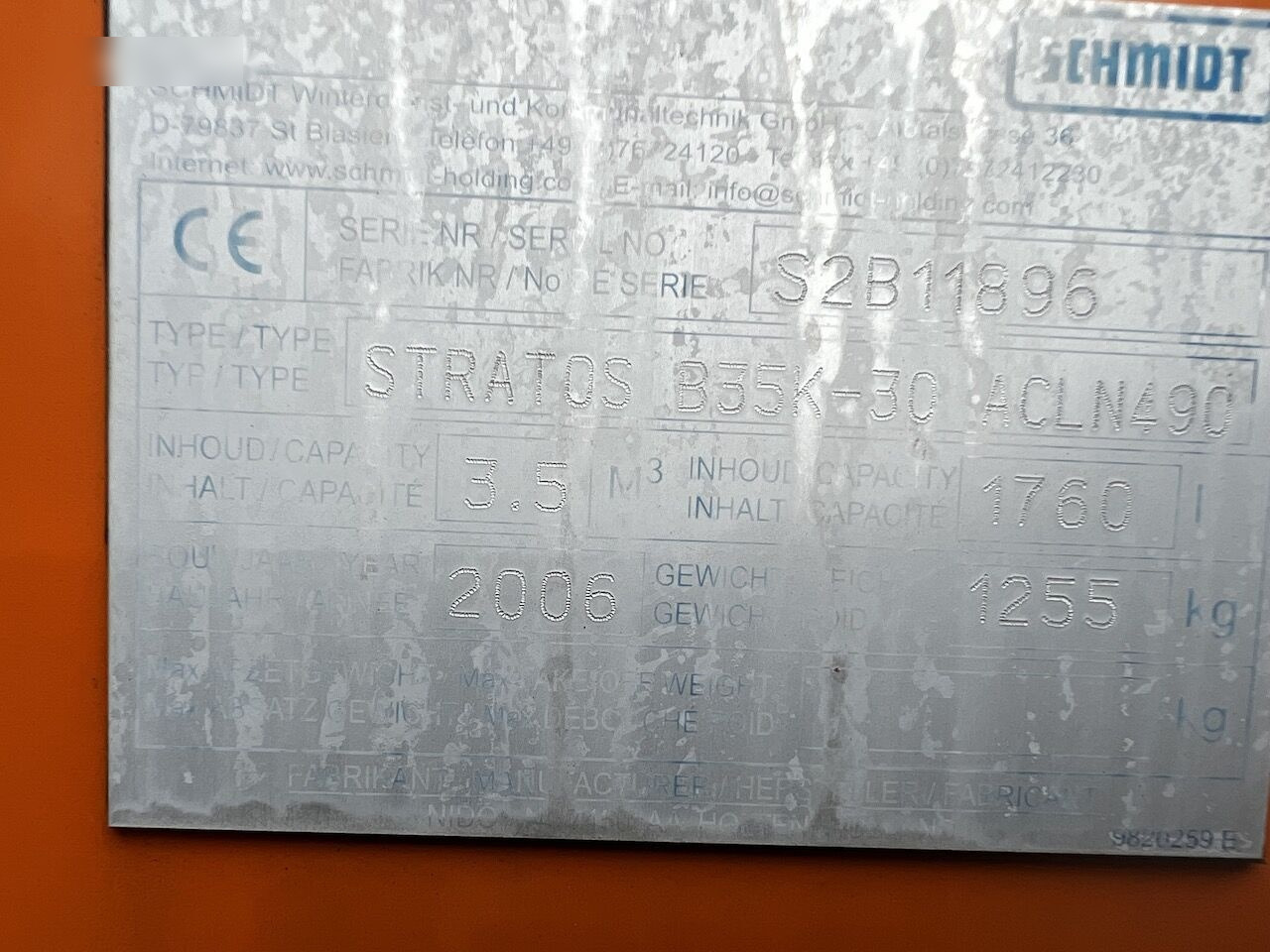 Schmidt Przyczepka 3,5m3 - مفرشة الرمل/ الملح: صورة 5 Schmidt Przyczepka 3,5m3 - مفرشة الرمل/ الملح: صورة 5