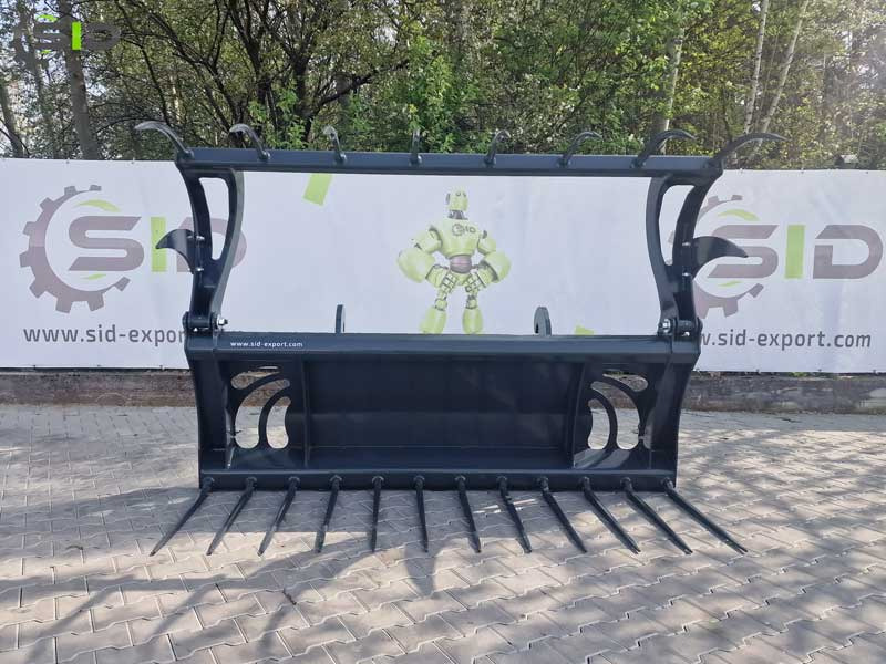 جديدة شوكة - الآلات الزراعية SID Krokodilgebiss Krokodilzange XL / Crocodile manure fork with grapple XL 1,8 m: صورة 8