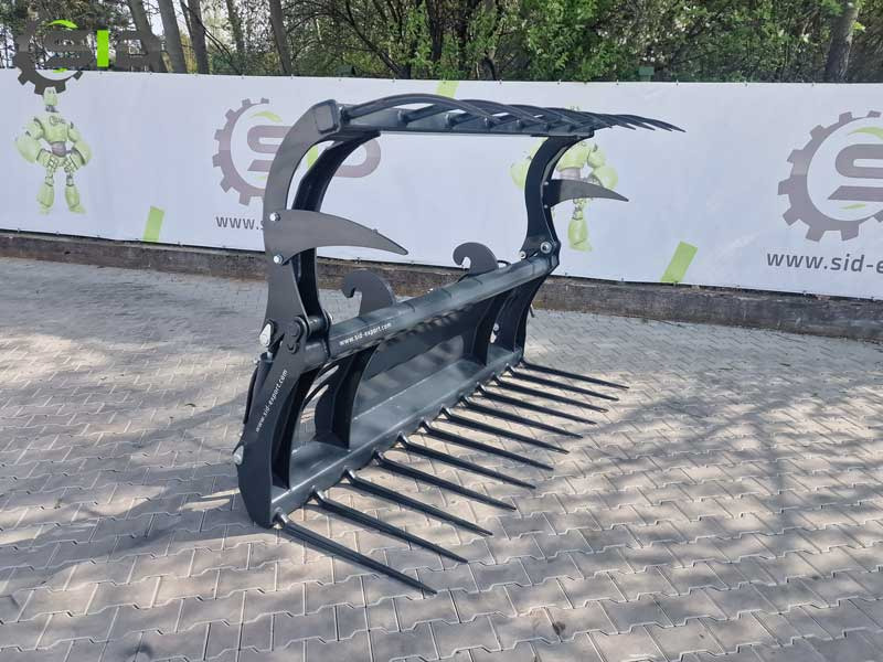 جديدة شوكة - الآلات الزراعية SID Krokodilgebiss Krokodilzange XL / Crocodile manure fork with grapple XL 1,8 m: صورة 9