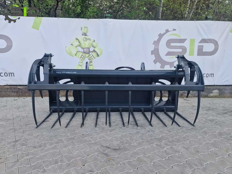جديدة شوكة - الآلات الزراعية SID Krokodilgebiss Krokodilzange XL / Crocodile manure fork with grapple XL 1,8 m: صورة 7