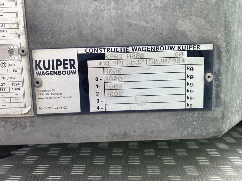 Kuiper 8 Tons Be Oplegger 670x195 laadvloerhoogte 50 cm - عربة منخفضة مسطحة نصف مقطورة: صورة 3 Kuiper 8 Tons Be Oplegger 670x195 laadvloerhoogte 50 cm - عربة منخفضة مسطحة نصف مقطورة: صورة 3