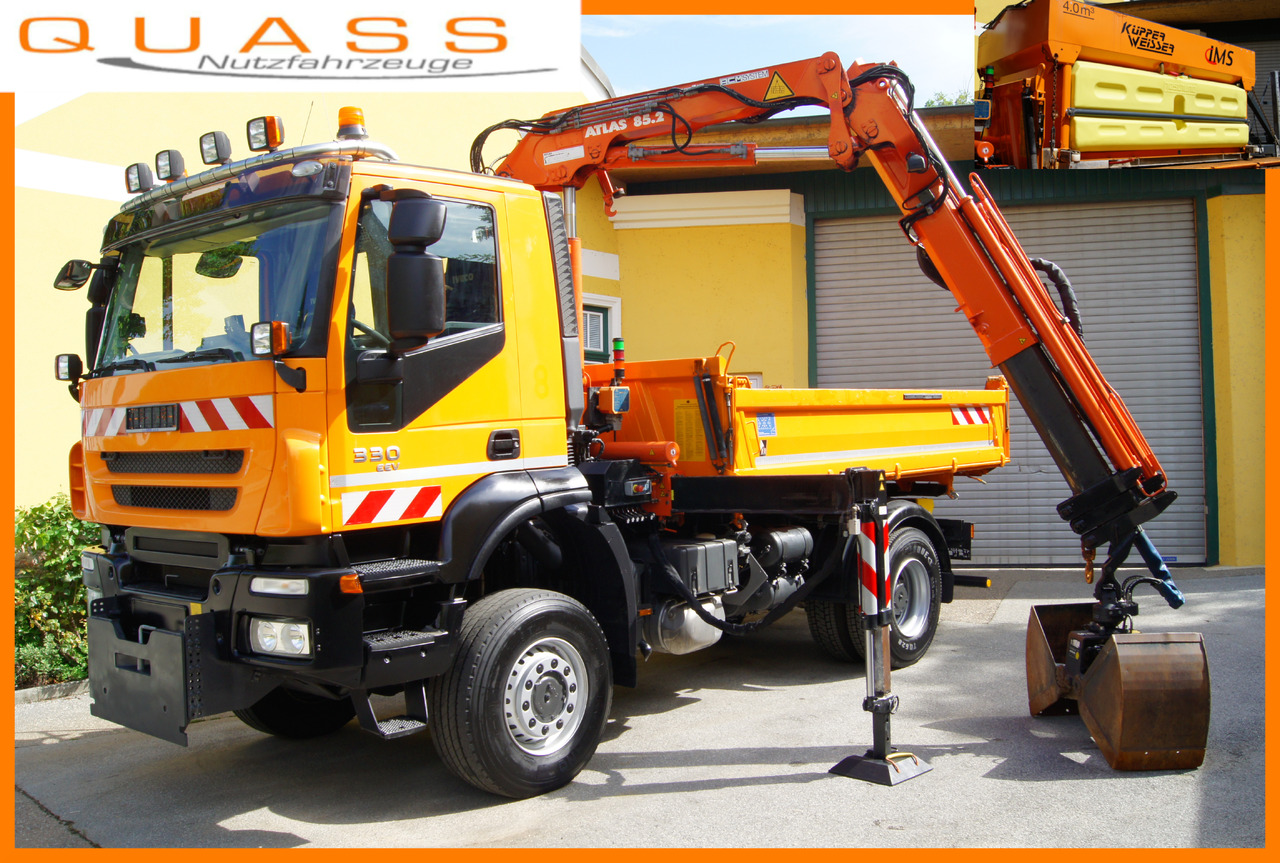 IVECO 190T33 Trakker 4x4/ATLAS 85.2/Euro5/Winterdienst/Streuer - شاحنة قلاب: صورة 1 IVECO 190T33 Trakker 4x4/ATLAS 85.2/Euro5/Winterdienst/Streuer - شاحنة قلاب: صورة 1