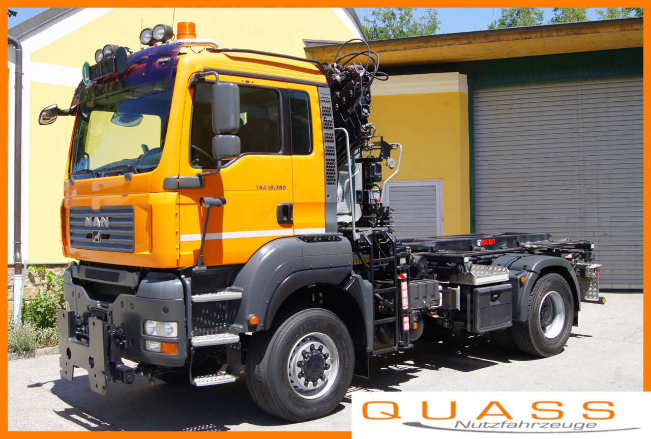 MAN TGA 18.360 BL 4x4/Euro4/TÜV/HIAB 111/MULTILIFT/Winterdienst - شاحنة قلاب, شاحنة كرين: صورة 1 MAN TGA 18.360 BL 4x4/Euro4/TÜV/HIAB 111/MULTILIFT/Winterdienst - شاحنة قلاب, شاحنة كرين: صورة 1