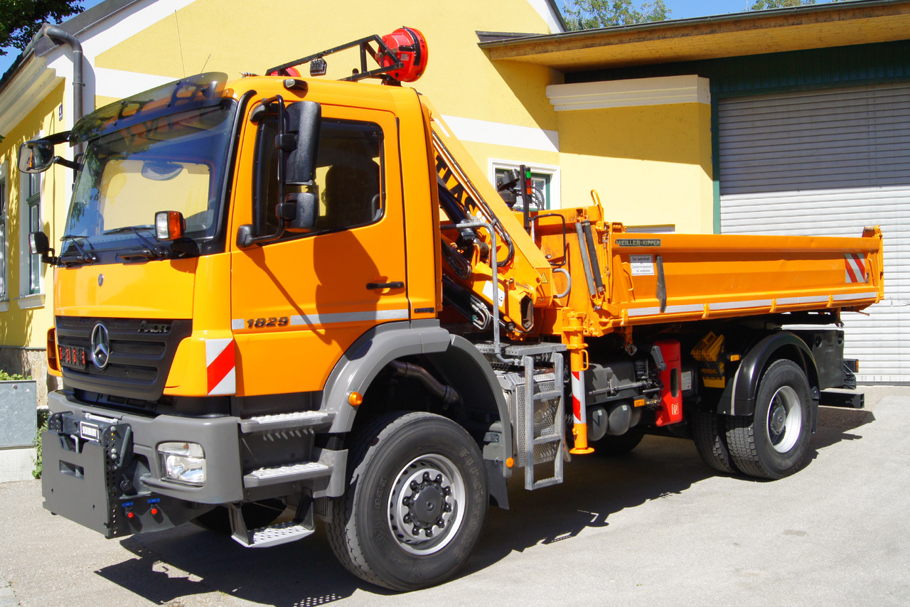 MERCEDES-BENZ AXOR 1829 4x4/EURO 5/ATLAS 65.2/MEILLER/Winterdienst - شاحنة كرين: صورة 2 MERCEDES-BENZ AXOR 1829 4x4/EURO 5/ATLAS 65.2/MEILLER/Winterdienst - شاحنة كرين: صورة 2