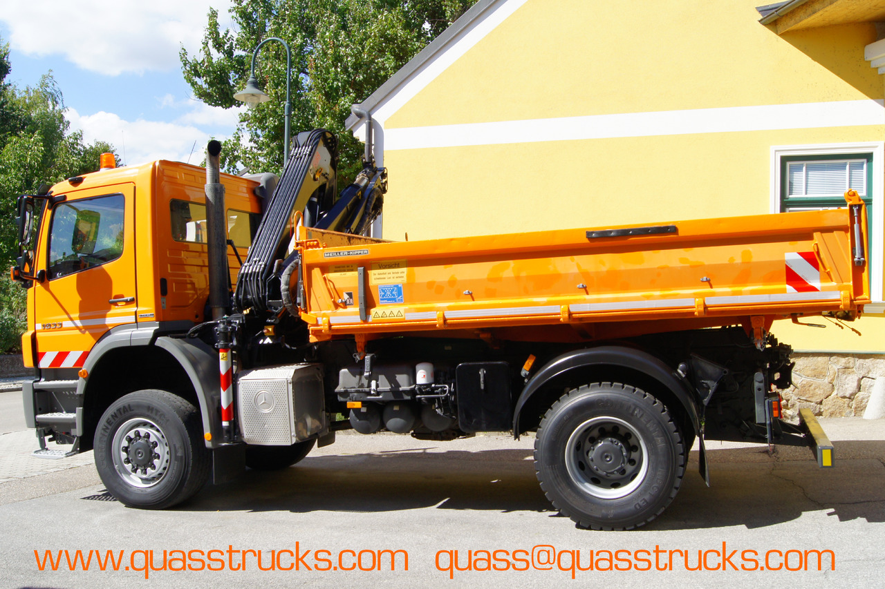MERCEDES-BENZ AXOR 1833 4x4/TÜV/Eur4/HIAB 088/MEILLER/Winterdienst/Salzstreuer - شاحنة كرين: صورة 3 MERCEDES-BENZ AXOR 1833 4x4/TÜV/Eur4/HIAB 088/MEILLER/Winterdienst/Salzstreuer - شاحنة كرين: صورة 3