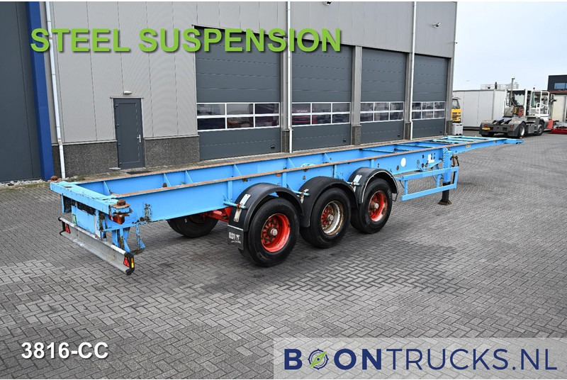 Blumhardt Cont.-Sal 40.24 E FIXED CHASSIS | 40ft * STEEL SUSPENSION * BPW / DRUM - نصف مقطورة لنقل الحاويات: صورة 1 Blumhardt Cont.-Sal 40.24 E FIXED CHASSIS | 40ft * STEEL SUSPENSION * BPW / DRUM - نصف مقطورة لنقل الحاويات: صورة 1