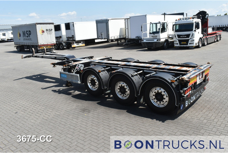 D-Tec FLEXITRAILER | 2x20-30-40-45ft HC * BPW / DISC * ALCOA * 3x EXTENDABLE - نصف مقطورة لنقل الحاويات: صورة 3 D-Tec FLEXITRAILER | 2x20-30-40-45ft HC * BPW / DISC * ALCOA * 3x EXTENDABLE - نصف مقطورة لنقل الحاويات: صورة 3