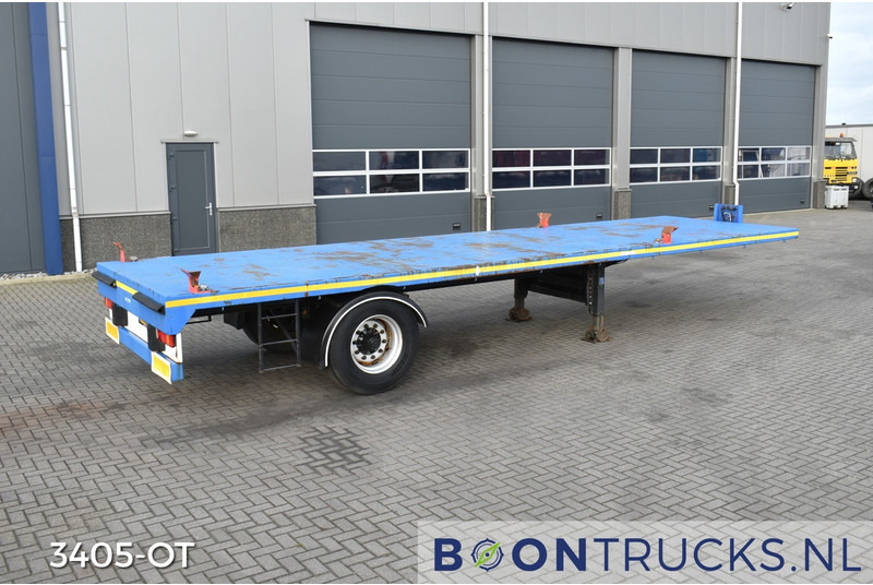 Schmitz Cargobull SKO 10 PLATTE BAK | TWISTLOCKS 20ft * L 900 cm * KENTEKEN LANGZAAM VERKEER - نصف مقطورة مسطحة: صورة 1 Schmitz Cargobull SKO 10 PLATTE BAK | TWISTLOCKS 20ft * L 900 cm * KENTEKEN LANGZAAM VERKEER - نصف مقطورة مسطحة: صورة 1