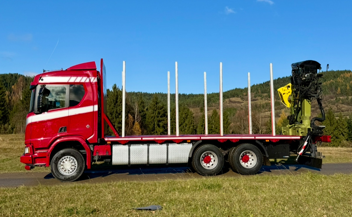 SCANIA R520 XT - شاحنة قطع الأشجار, شاحنة كرين: صورة 3 SCANIA R520 XT - شاحنة قطع الأشجار, شاحنة كرين: صورة 3