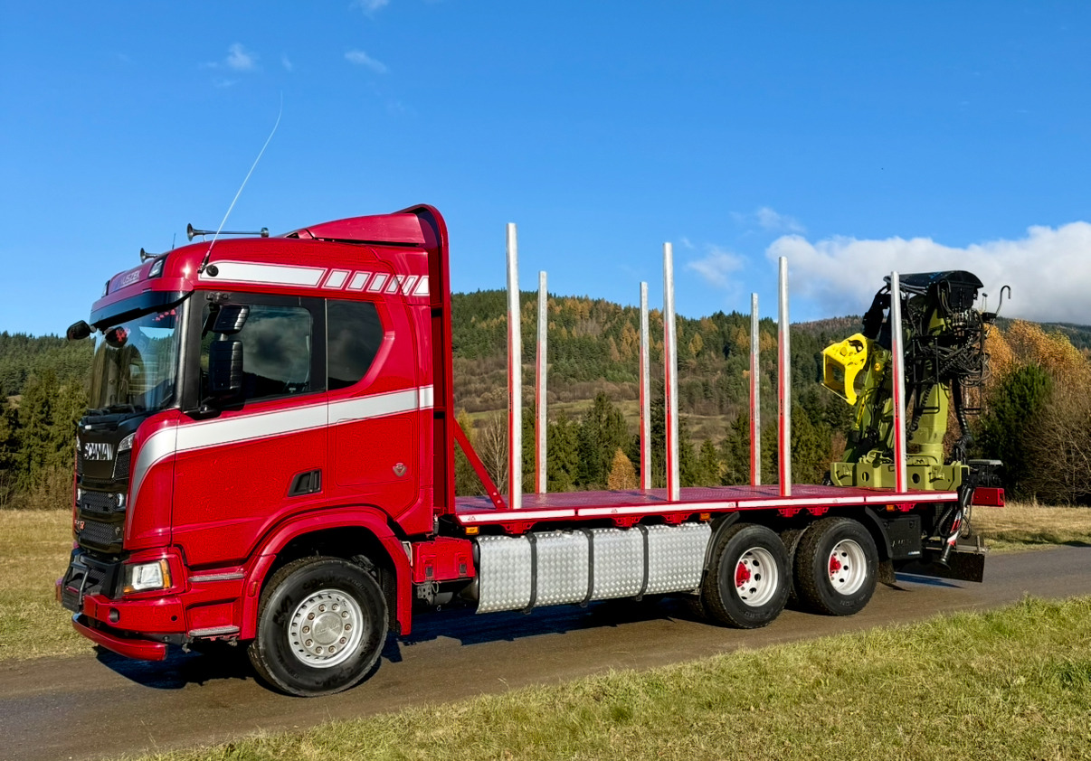 SCANIA R520 XT - شاحنة قطع الأشجار, شاحنة كرين: صورة 2 SCANIA R520 XT - شاحنة قطع الأشجار, شاحنة كرين: صورة 2