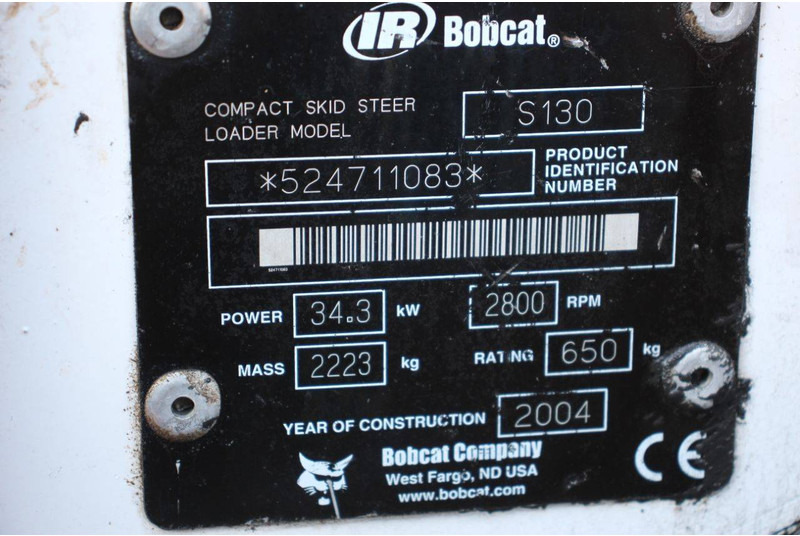 اللودر بعجل Bobcat S130: صورة 16