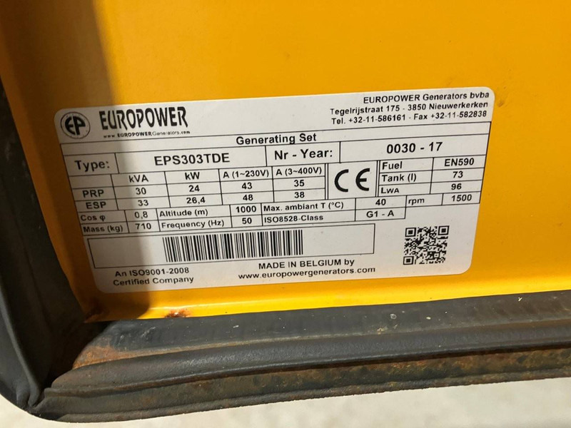 مجموعة المولدات Europower EPS303TDE: صورة 11 مجموعة المولدات Europower EPS303TDE: صورة 11