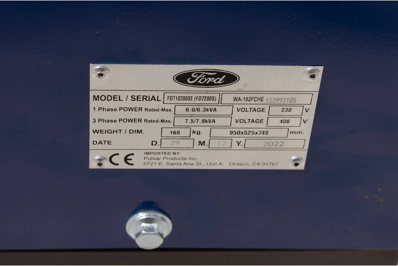 جديدة مجموعة المولدات Ford FDT10200SE: صورة 19