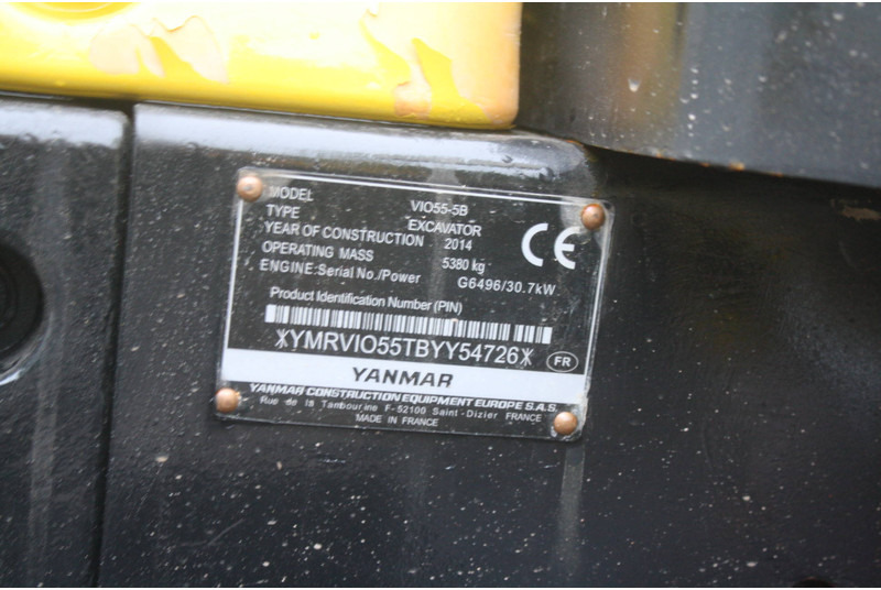 حفار زحاف Yanmar VIO55-5B: صورة 7