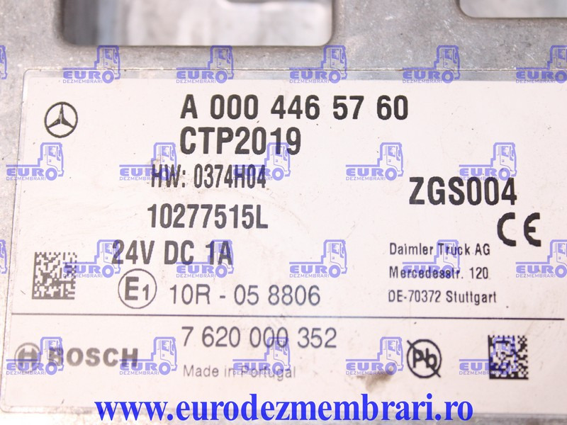 CALCULATOR CTP2019 MERCEDES ACTROS MP5 A0004465760 - وحدة تحكم الكتروني - شاحنة: صورة 3 CALCULATOR CTP2019 MERCEDES ACTROS MP5 A0004465760 - وحدة تحكم الكتروني - شاحنة: صورة 3