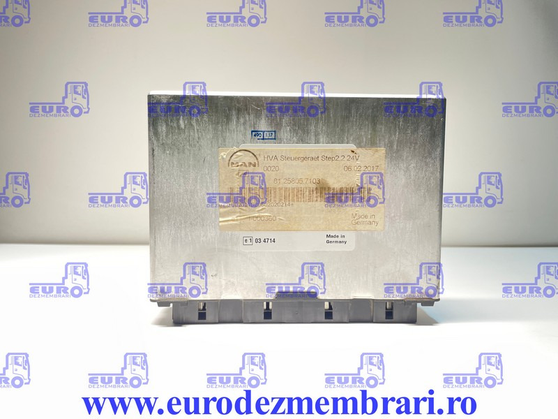 CALCULATOR HVA MAN TGX TGS TGA 81.25805.7103, 81.25805.7060, 81.25805.7034 - وحدة تحكم الكتروني - شاحنة: صورة 1 CALCULATOR HVA MAN TGX TGS TGA 81.25805.7103, 81.25805.7060, 81.25805.7034 - وحدة تحكم الكتروني - شاحنة: صورة 1