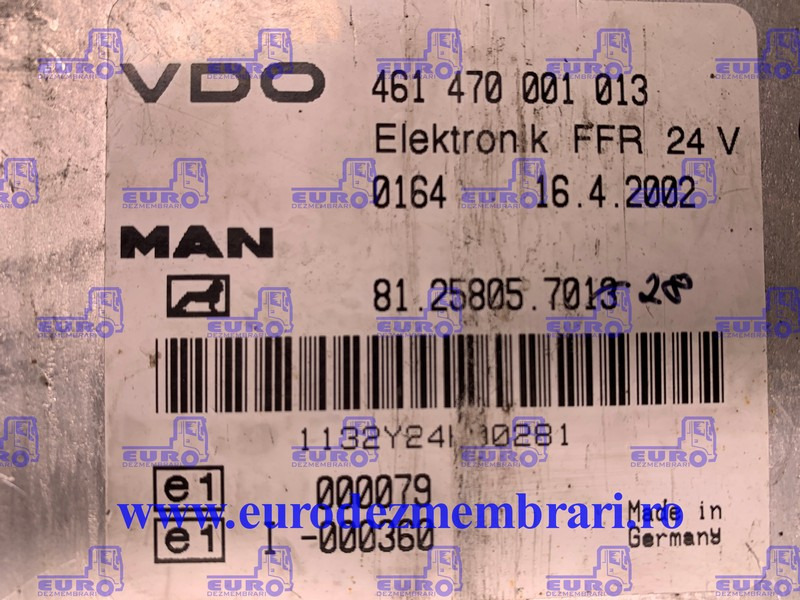 CALCULATOR KIT PORNIRE MAN 3 460CP 0281001761 - وحدة تحكم الكتروني - شاحنة: صورة 3 CALCULATOR KIT PORNIRE MAN 3 460CP 0281001761 - وحدة تحكم الكتروني - شاحنة: صورة 3