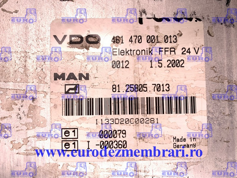 CALCULATOR KIT PORNIRE MAN TGA D28 510CP 0281001761 - وحدة تحكم الكتروني - شاحنة: صورة 3 CALCULATOR KIT PORNIRE MAN TGA D28 510CP 0281001761 - وحدة تحكم الكتروني - شاحنة: صورة 3