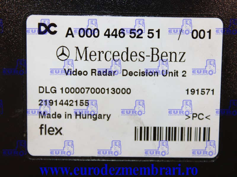 CALCULATOR VIDEO RADAR MERCEDES ACTROS MP5 A0004465251 - وحدة تحكم الكتروني - شاحنة: صورة 3 CALCULATOR VIDEO RADAR MERCEDES ACTROS MP5 A0004465251 - وحدة تحكم الكتروني - شاحنة: صورة 3