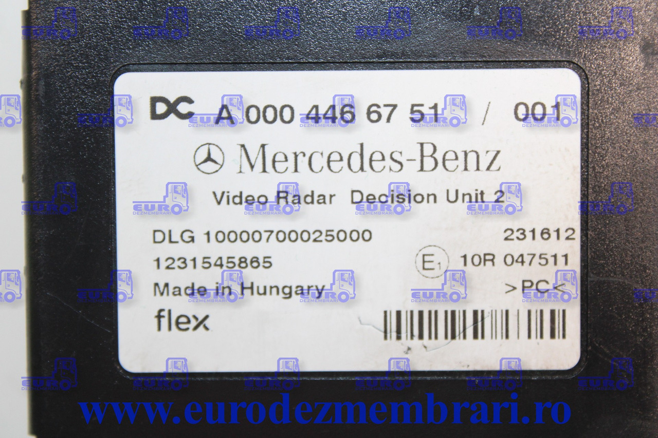 CALCULATOR VIDEO RADAR MERCEDES ACTROS MP5 A0004466751 - وحدة تحكم الكتروني - شاحنة: صورة 3 CALCULATOR VIDEO RADAR MERCEDES ACTROS MP5 A0004466751 - وحدة تحكم الكتروني - شاحنة: صورة 3