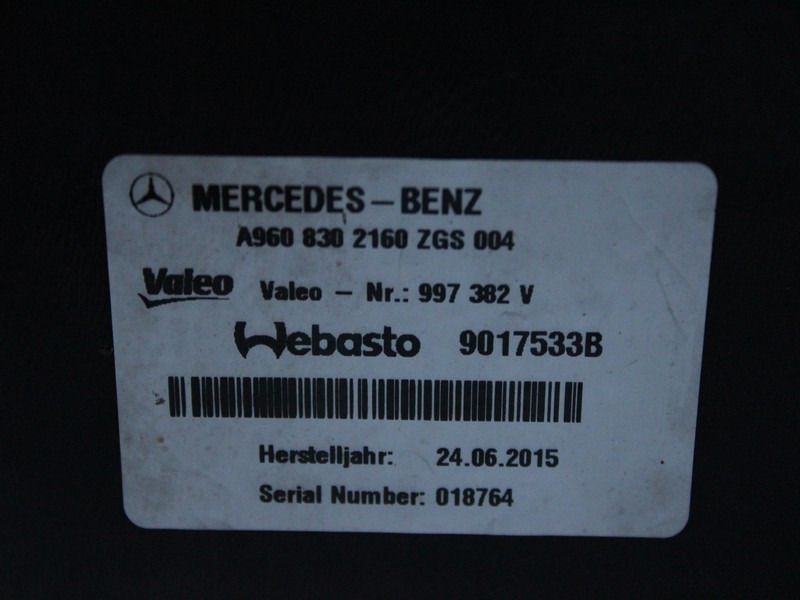 CLIMA STATIONARE MERCEDES ACTROS MP4 A9608302160 - جزء تكييف الهواء - شاحنة: صورة 3 CLIMA STATIONARE MERCEDES ACTROS MP4 A9608302160 - جزء تكييف الهواء - شاحنة: صورة 3
