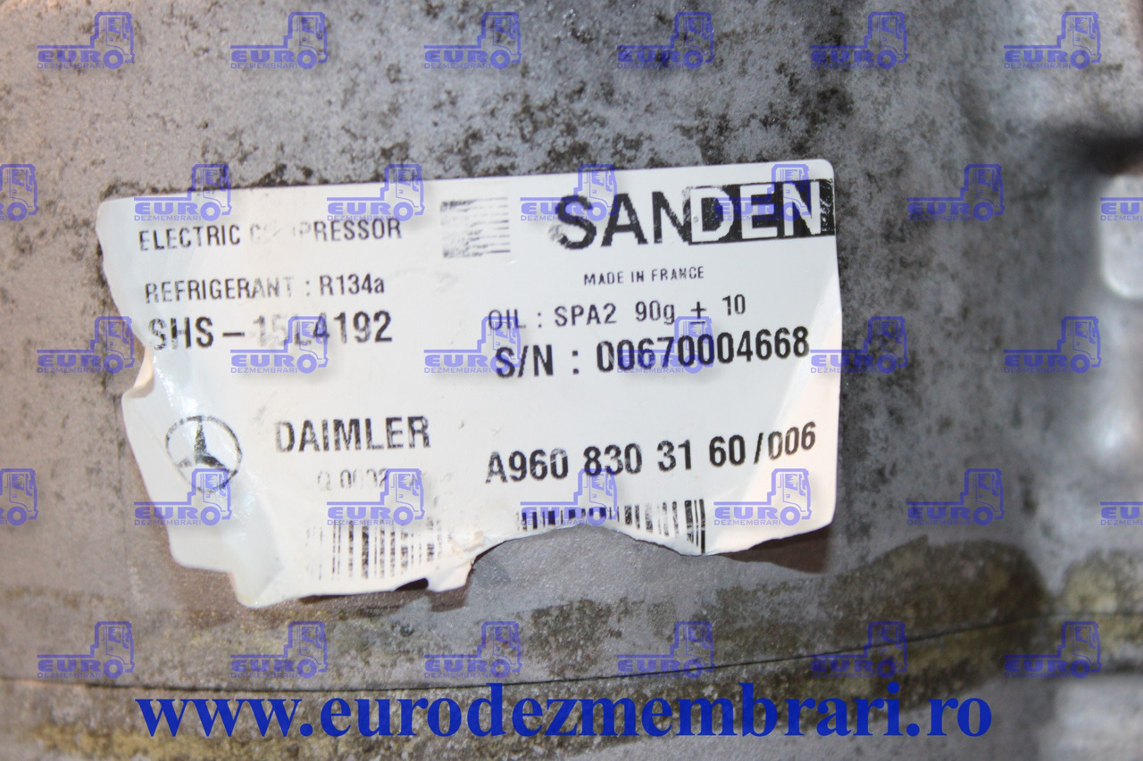 COMPRESOR CLIMA STATIONARE MERCEDES ACTROS MP4 A9608303160 - كمبروسر مكيف - شاحنة: صورة 2 COMPRESOR CLIMA STATIONARE MERCEDES ACTROS MP4 A9608303160 - كمبروسر مكيف - شاحنة: صورة 2