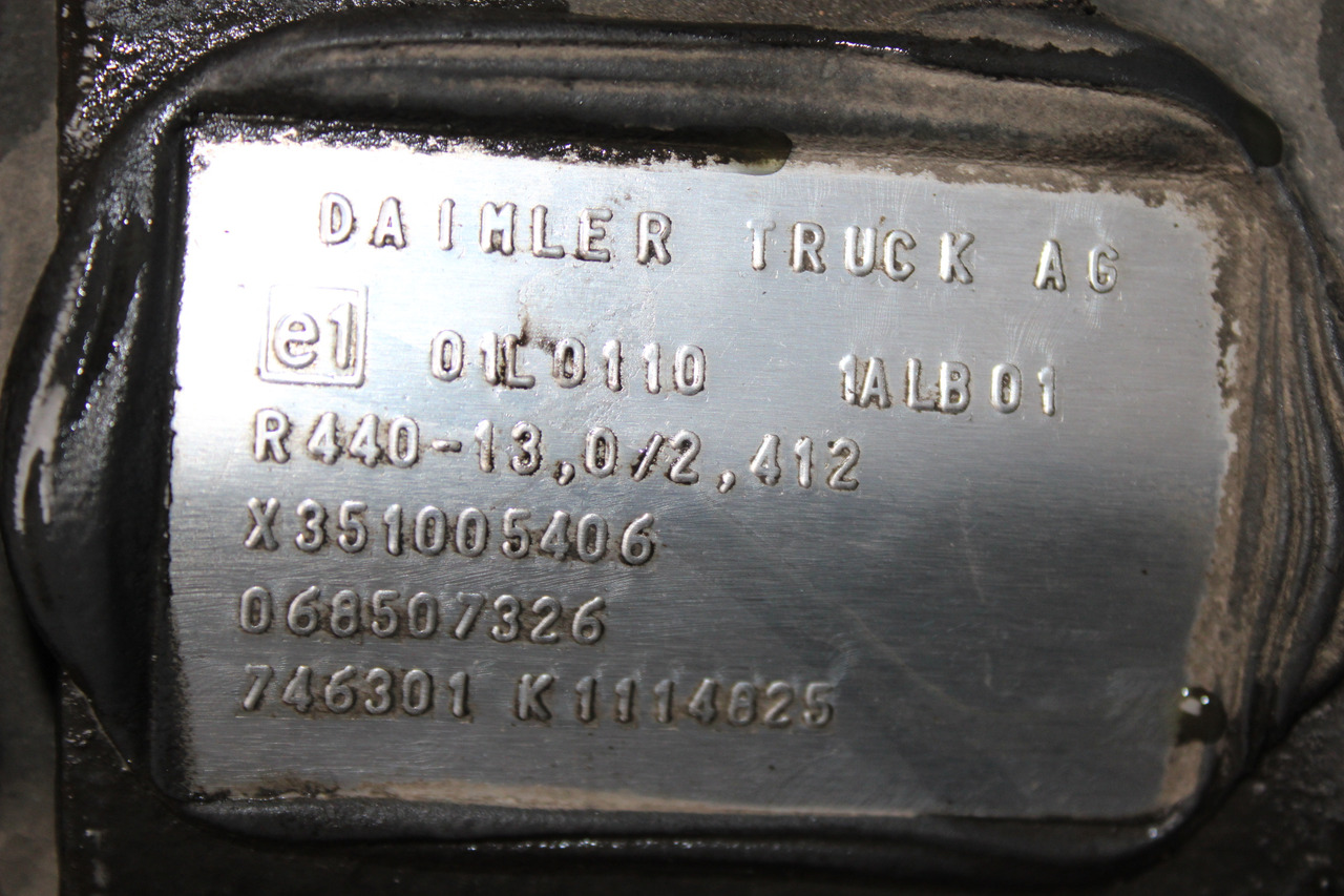 DIFERENTIAL MERCEDES ACTROS R=2,412 R440-13 X351005406, 068507326 - صندوق التروس التفاضلية - شاحنة: صورة 3 DIFERENTIAL MERCEDES ACTROS R=2,412 R440-13 X351005406, 068507326 - صندوق التروس التفاضلية - شاحنة: صورة 3